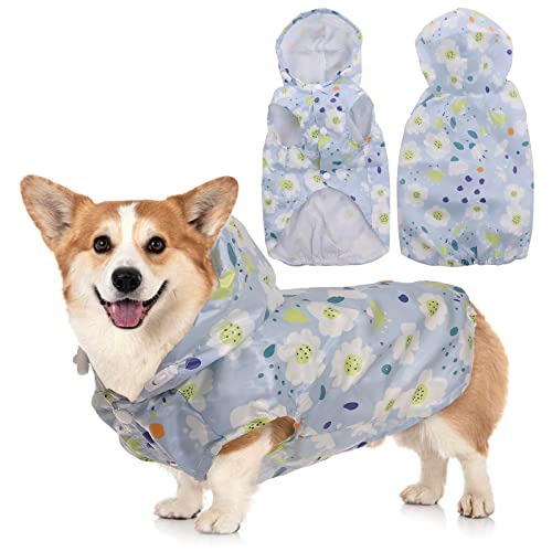 Dog Raincoat, Pet Hooded Slicker Poncho With Adjustable Drawstring, Waterproof Rainwear Lightweight Breathable Rain Jacket Outdoor Dog Coat, Elastic Rain Poncho For Small Medium Puppies Cats,Xxl #TOP18