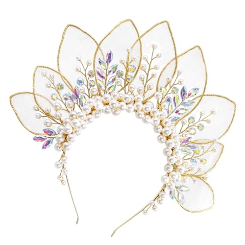 Couronne de princesse pour mariée qui ne glisse pas avec perles