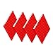CurcKua Bike Spoke Reflectors Wheel Spoke Warning Reflector Cycling Reflective Strips 48PCS Red Wheel Spoke Reflector Spoke Reflective Strip Cycling Wheel Reflector Bike Warning Strip