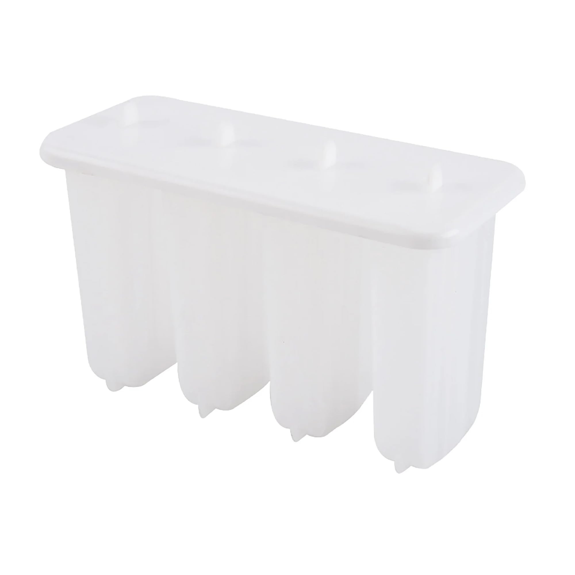 Homemade Popsicle Molds – 4-Cavity Non-BPA Silicone Ice Pop Maker with Leakproof Lid, Flexible Easy-Release Tray for Juice, Smoothies, Yogurt & Frozen Treats