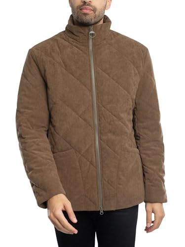 Barbour Jaqueta masculina acolchoada Liddesdale CordĂŁo, Fossil, FĂłssil, GG