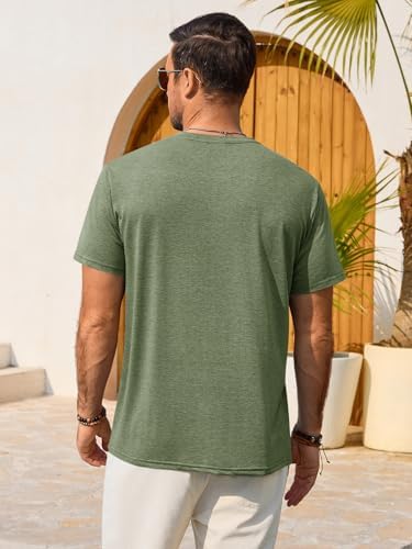 Runcati Mens Short Sleeve T-Shirts Casual Graphic Tees Summer Beach Tops — view 2