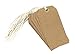 County Large Tie On Luggage/Storage Card Tags with String - Brown Card - Pack of 10 Tags - Size 120Mm X 60Mm, B014OYIHWA_1_SML