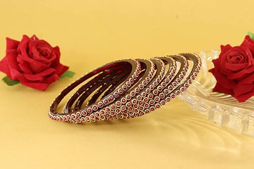 Image of NMII Glass Golden Beads & Pearls Moti Work Designer Bangles Set For Women & Girls | Kanch ki Chudi Set | Girl's Bangles Bracelet | Glass Bangles | Daily, Wedding, Party, Fashion Jewellery- Set of 12