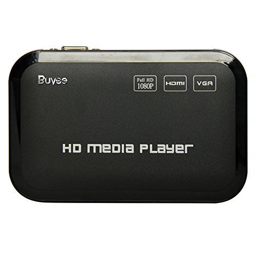 Buyee Full HD 1080p HDMI Media Player Romote Control Inalámbrico HDD MKV SD USB TV AVI RM