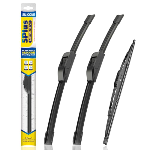5 PLUS Silicone Windshield Wipers Fits Chevy Trailblazer 2002-2006 (3 PACK) by 5 PLUS - Used condition - US$24.83