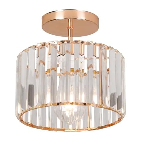 ZYDTRIP Modern Gold Crystal Ceiling Light Cover