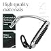 EQUSPUR Safety Horse Riding Stirrups 1 Pair, Silver Polish Stainless Steel Stirrups with Treads, English Equestrian Safety Stirrups for Riding Saddle Adult (4-3/4 inch)