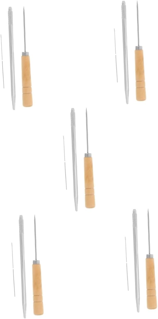 STOBOK 5 Sets Hair Transplant Tools Wig Doll Hair Rooting Holder DIY Rehair Holder Doll Hair Rooting Tools DIY Doll Hair Needles Doll Hair Tool Hair Repair Tools Rehair Tools Metal Silver