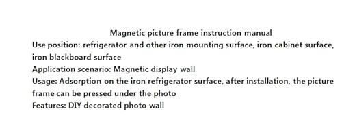 Sooard Magnetic Photo Frames, 5 Pack Magnetic Picture Frame 5X7 Inch For Refrigerator, Cabinet, Locker,Dishwasher & Other Metallic Surfaces (Black) #TOP6