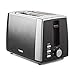 Price comparison product image Tower T20038GRP Ombre 2 Slice Toaster, 7 Settings, Removable Crumb Tray, 900 W, Graphite, Steel