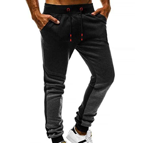 QUICKLYLy Pantalones Vaqueros Hombre Rotos Pitillo Elasticos Skinny Ajustados Trekking Casual Chandal Montaña Moto Slim Fit Modernos Chaqueta,Pantalón Deportivo Jogging Sueltos(Gris,XL)