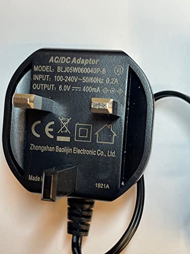 Replacement 6V 400mA Charger for VTech VM320 Baby Monitor Parent Unit - Image 2