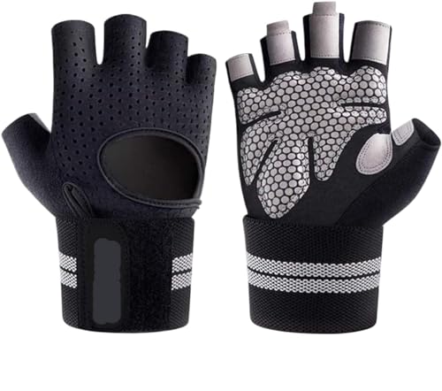 Gants de sport et fitness demi-doigt pour femme adaptés au vélo et gymnastique douce