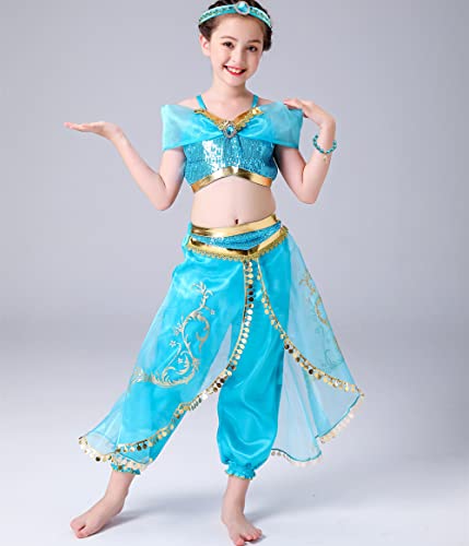 Set 6 Accesorios Disfraz Princesa Jasmine Niñas miniatura 2