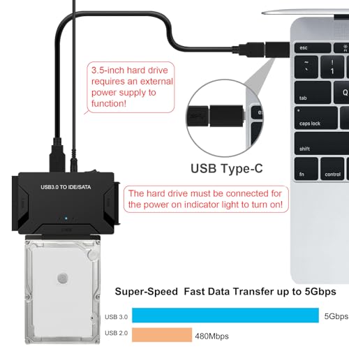 EYOOLD USB 3.0 to SATA IDE Adapter