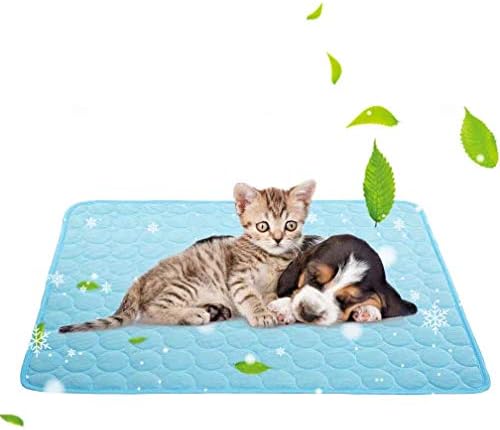 Jaaytct Cooling Mat for Dogs Cats Ice Silk Pet Self Cooling Pad Blanket for Pet Beds/Kennels/Couches/Car Seats/Floors