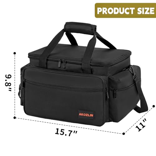 Image of AKOZLIN Cable File Bag with Dividers for Sound Instrument Accessories