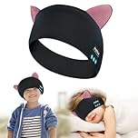 Joythink Kids Bluetooth Headband Headphones Sleep Mask Wireless Earphones Built in Thin Speaker Kids Adjustable Sports Headset Sleep Headband for Girls Boys Children Baby Toddler Airplane Travel Study