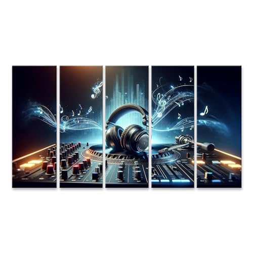 islandburner Immagine su tela Musica futura nell'era digitale Cuffie luminose
