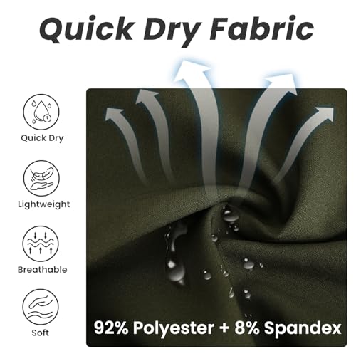 Image of HOdo Mens Swim Trunks with Mesh Liner 9 inch Quick Dry Swim Shorts Bathing Suits for Men Swimwear Board Shorts wiht Pockets
