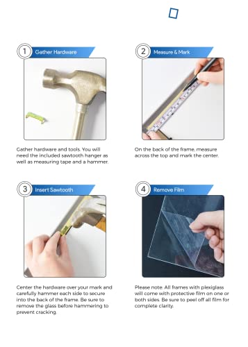 Image of ArtToFrames Sawtooth Hanger Wall Mounted Framing Hardware for Picture Frames - 5 Pack