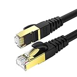 〰️ Buena Calidad: cable red Cat 8 es redondo y mide solo 6,5 mm de diámetro, que cumple el estándar cat 8 26AWG, Comparando con el cable Ethernet 32AWG,26AWG es es más duradero y robusto,la velocidad es más rápido y estable que 32AWG.