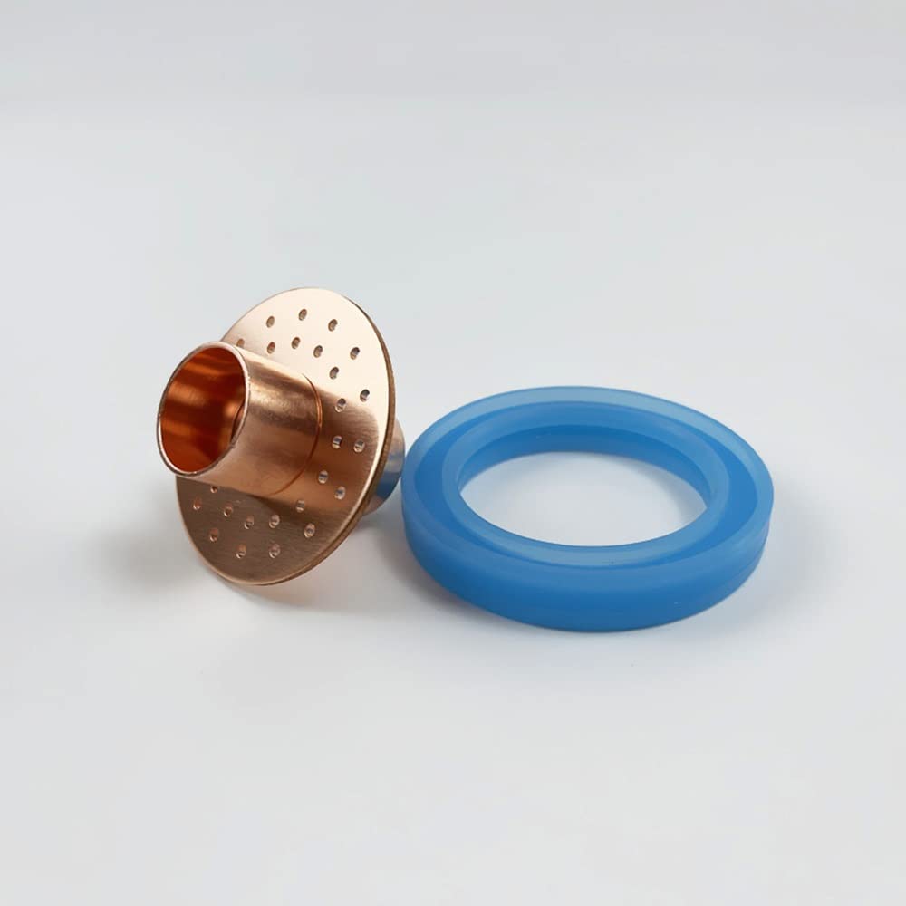 Bubble Plate Set, 2"(OD64mm) High Quality Red Copper Or Stainless Steel 304 Bubble Plate Set with Special Gasket for 2" Distillation Lens Column Blue (Color : Stainless Steel 304)