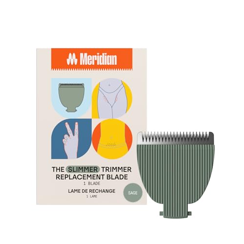 MERIDIAN - Slimmer Trimmer Replacement Blade - Ceramic Blades for Electric Body & Pubic Hair Trimmer Sage 1 Pack