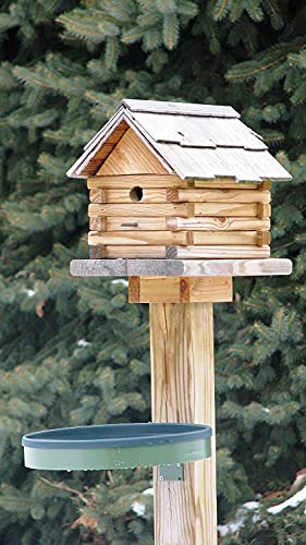 Farm Innovators GBD-75 All Seasons 3 in 1 Outdoor 14 Inch Heated Birdbath with 3 Mounting Options, 75 Watts, Green/Light Green - Thumbnail 6