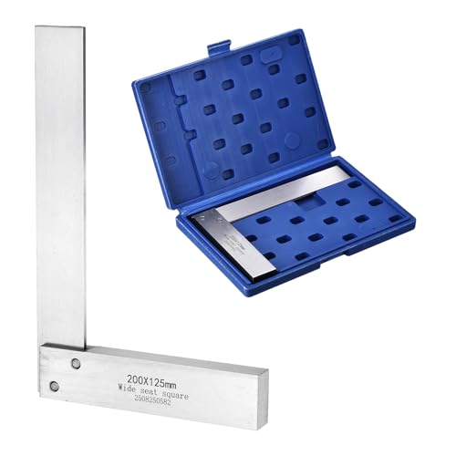 Équerre de mécanicien pour disposition de précision règle angle droit 90 degrés acier 20cm