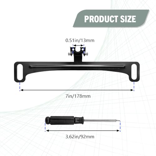 Image of Reverse Rear Camera License Plate Bracket, License Plate Camera Blocker, Mirror Camera Accessory Rear Camera Mount, Adjustable Rearview Camera Holder Installation Holder for Backup View Camera