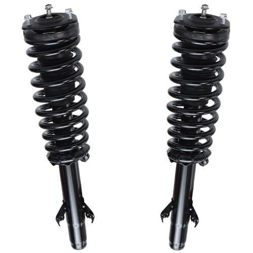 Image of Detroit Axle - 3.0L Front Struts Suspension Kit for Ford 2006-2009 Fusion Mercury Milan, 2 Struts with Coil Spring Assembly 2 Sway Bar End Links 2 Upper Ball Joints 2007 2008 Replacement