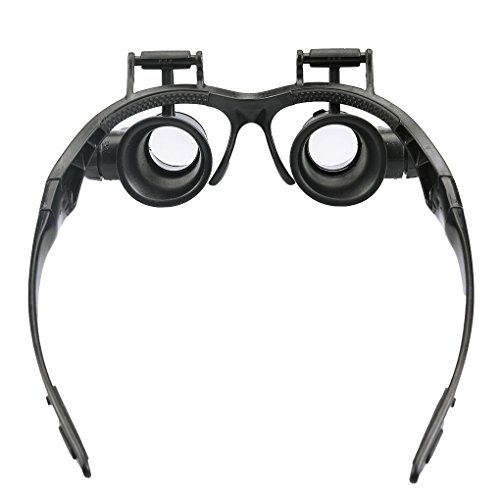 Jóias Lupas 10X 15X 20X 25X Eye Magnifier Lupa Olho de Reparação do Relógio Magnifier Vidros Com 2 l