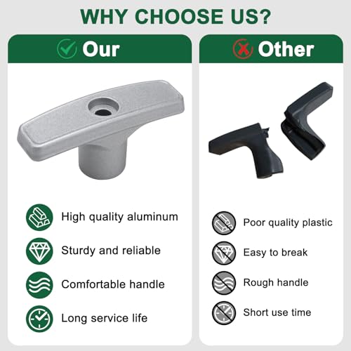 Image of Xastro 2 Pack Metal RV Dump Valve Handle, Replacement for RV Waste Valve Extension Rod, Tank Hose Handle Sewer Valve Handles Kit
