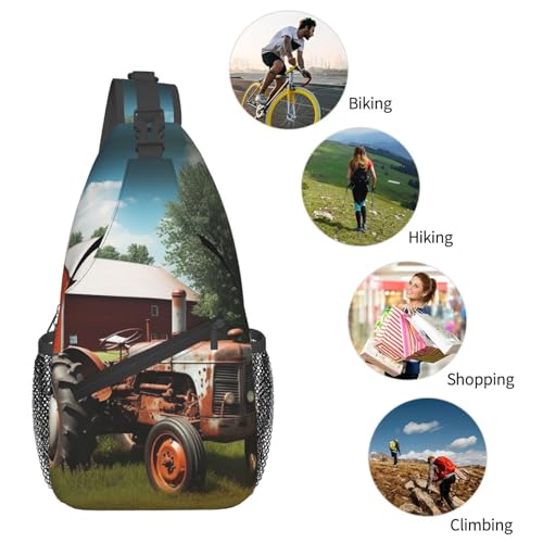 Mochila Sling Urbana QMNKLET Negro 7.5 x 3.5 x 15.3 pulg miniatura 5