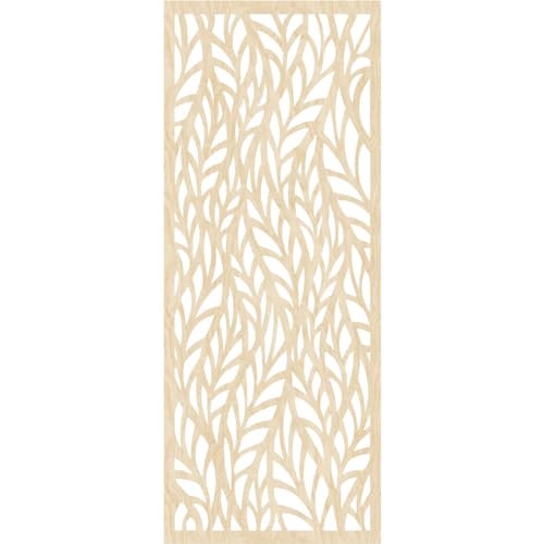 Image of 15 3 /8 inchW x 39 3 /8 inchH x 1 /4 inchT Ortonville Decorative Fretwork Wood Wall Panels, Birch