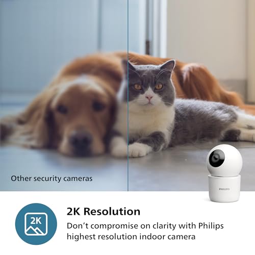 PHILIPS 3MP Wi-Fi Indoor 360 Degree Security Camera | CCTV for Home | 2K(1296p) Resolution, Pan Tilt Zoom, 2-Way Talk, Motion & Sound Detection |... - Image 6