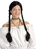 Forum Novelties Women's Long Pigtails Wig, Black, One Size