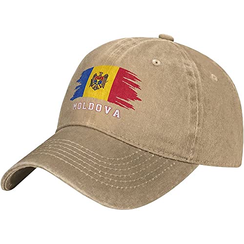Femme Homme Snapback Casquette Drapeau De La Moldavie Moldave Casquette Hip Hop Séchage Rapide Trucker Cap Vintage Casquette Trucker pour Sport Camping Adulte