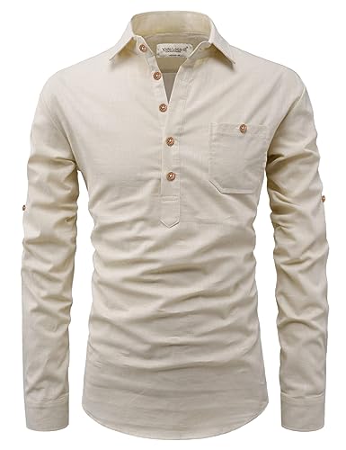 Image of Vida Loca Men Cotton Full Sleeve Casual Spread Collor Slim Fit Short Kurta for Men and Boys (Pack of 2)