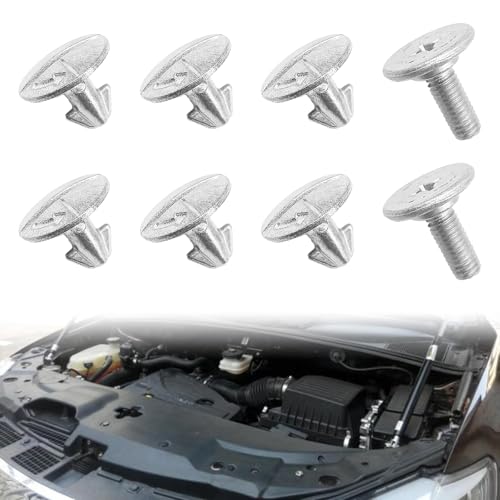 Image of Lower Engine Cover Pin, Radiator Engine Access Cover Pin and Lower Cover Bolts, Replace 90674-TY2-A01, 90105-TBA-A00, Splash Shield Hardware Compatible with Honda, CR-V, Accord, CivicAcura
