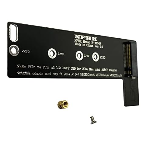 BestParts M.2 NGFF M-Key NVME SSD Convertor Card Replacement for Mac Mini Late 2014 A1347 MEGEN2 MEGEM2 MEGEQ2 Cover