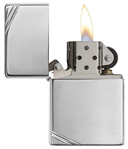 Encendedor Zippo Vintage Cromo Pulido Alto miniatura 2