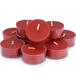DEYBBY Scented Tealight Candles, Long Lasting Soywax Tea Candle Used for All of Holders|Clear Cup|12 Counts|Up to 4 Hour Burn Time|Apple
