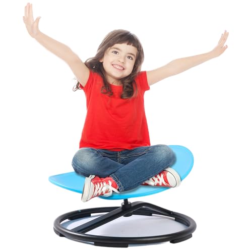 Fanboxk Autism Kids Swivel Chair,Spinning Chair for Autistic Kids & ADHD Children,Children Training Body Coordination Autism Sensory Products for Ages 3 Years and UP(Blue)