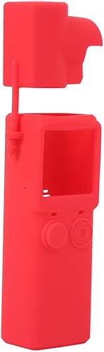 Miniatura 4 de Funda protectora de silicona para cámara con correa de muñeca para Fimi Palm (rojo)