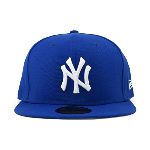 (j[G) j[[N L[X 59FIFTY yMLB TEAM-BASIC FITTED CAPz NEW ERA NEW YORK YANKEES u[ BLUE W[[O 5950 (7-1/4(57.7cm)) [sAi]
