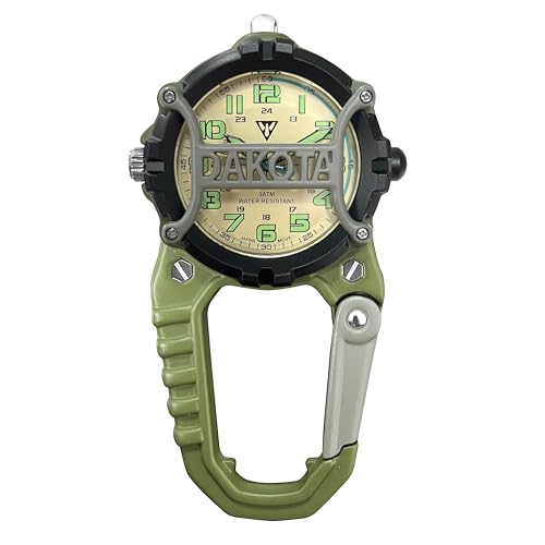 Image of Dakota Mini Clip Microlight, Quality Pocket and Fob Watch, Premium Durability Outdoor Gifts for Men, Use for Fishing Hunting, and More, LED Flashlight, Clip on Watch