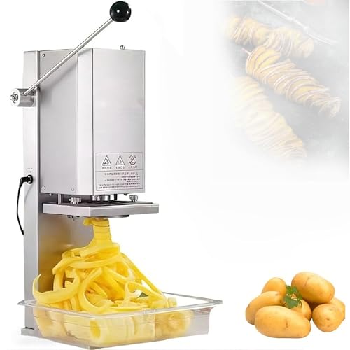 Cortador en espiral eléctrico para papas, acero inoxidable